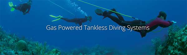 Brownie's Gas Tankless Diving Third Lung Systems