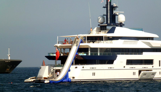 Water Slides for Yachts