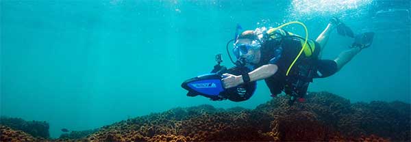 Scuba Dive with Yamaha Seascooters